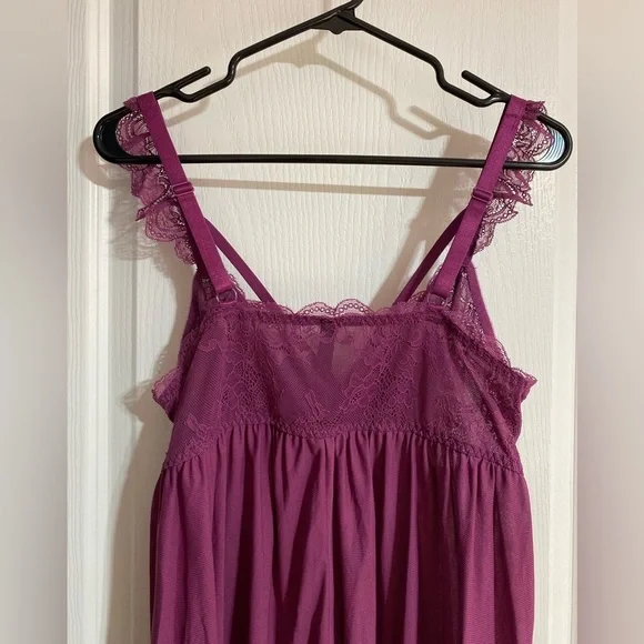 Torrid Curve Lace Strapy Sheer No Wire Purple Babydoll Lingerie Size 2X - Picture 5 of 6